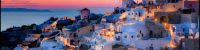 Fly to to Santorini: a Cycladic island in the Aegean Sea, off the coast of Greece