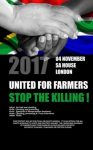 London Peaceful Protest for South African Farmers to Go Ahead